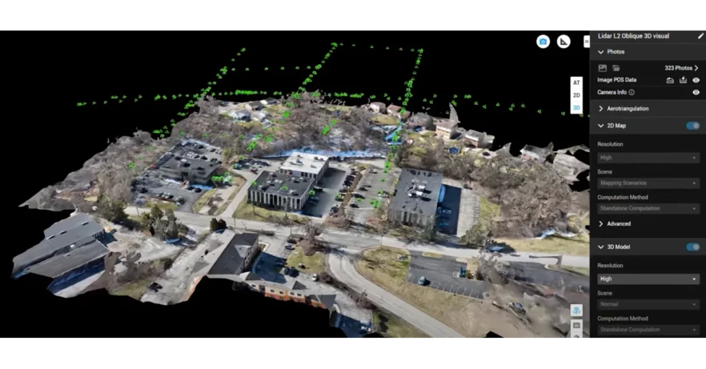 3D map created by a drone