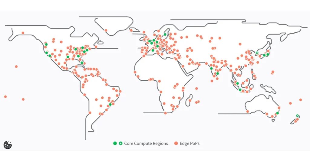 Linode's Data Center World Map: