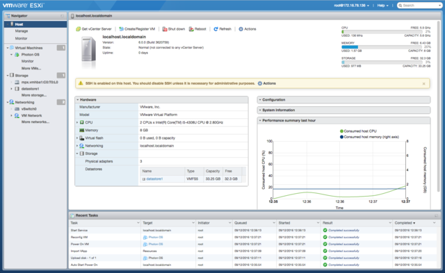 Reconnect A VMFS Data Store In VMware - VMware ESXi User Interface