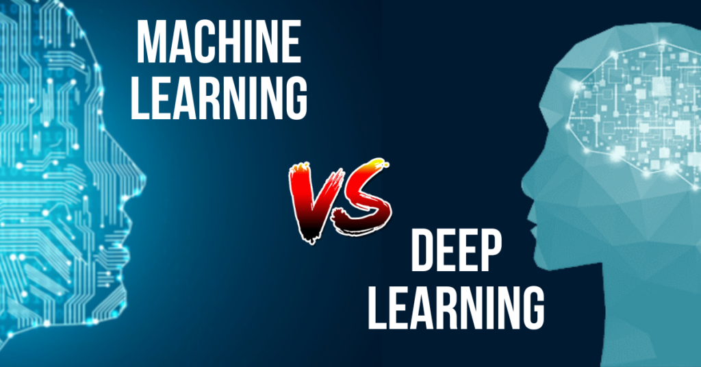 Machine Learning vs Deep Learning Image